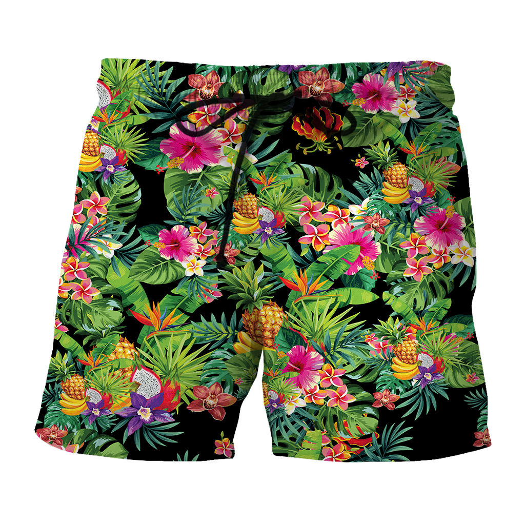 Tropical Fruits And Rainforest Plants Hawaiian Shorts – PERSONALIZEDWITCH