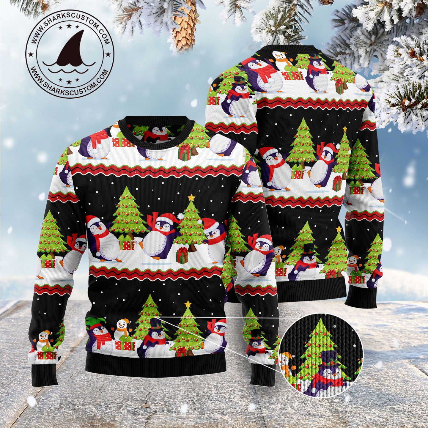 Lovely Penguin G5113 Ugly Christmas Sweater