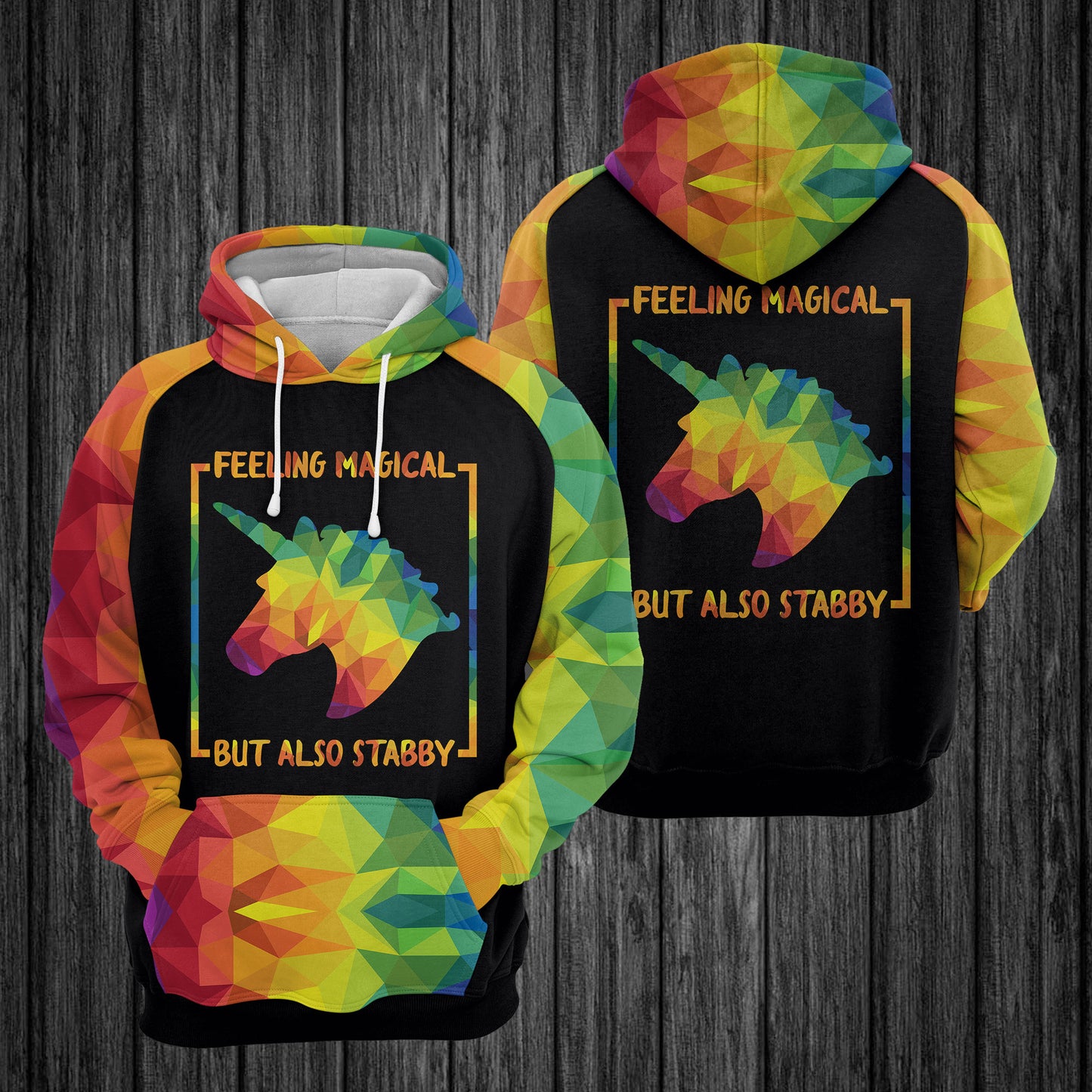 Unicorn Rainbow Color TY2611 unisex womens & mens, couples matching, friends, funny family sublimation 3D hoodie christmas holiday gifts (plus size available)