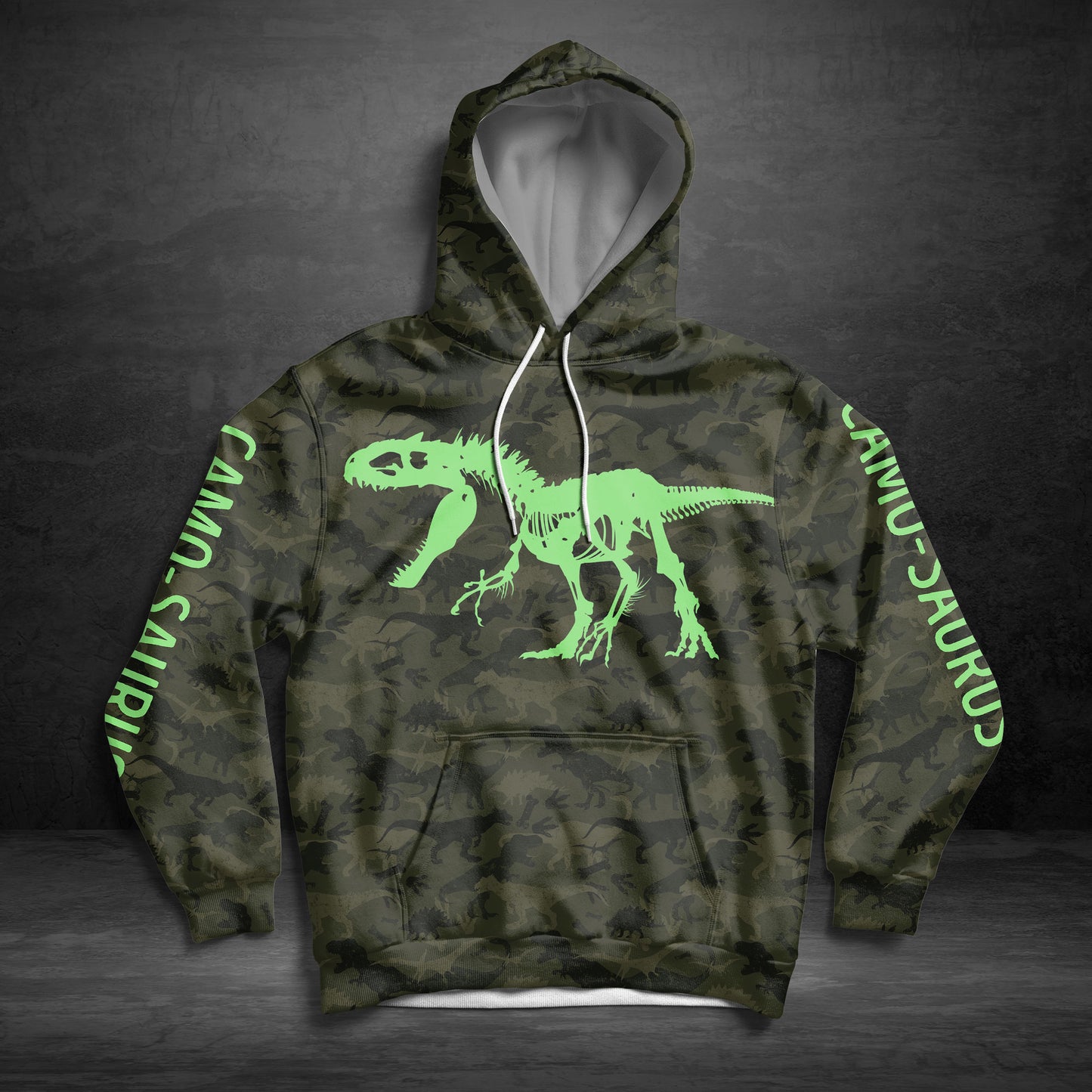 Camo-saurus TY1012 unisex womens & mens, couples matching, friends, funny family sublimation 3D hoodie christmas holiday gifts (plus size available)