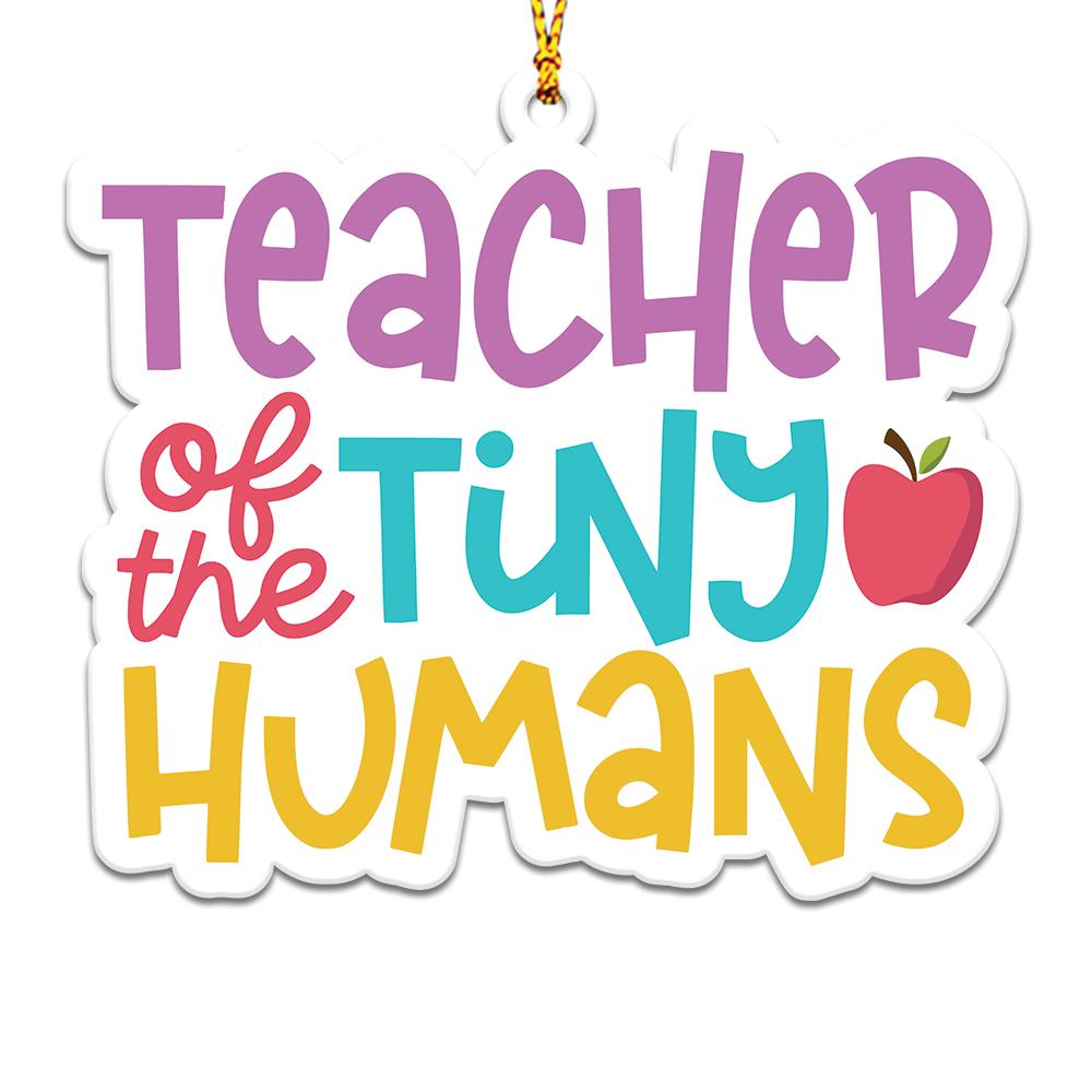 Best Teacher Ever Quotes Personalizedwitch Christmas Ornaments Set