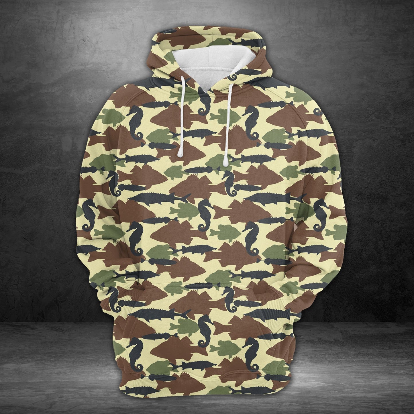 Amazing Camouflage Fish H24406 - All Over Print Unisex Hoodie