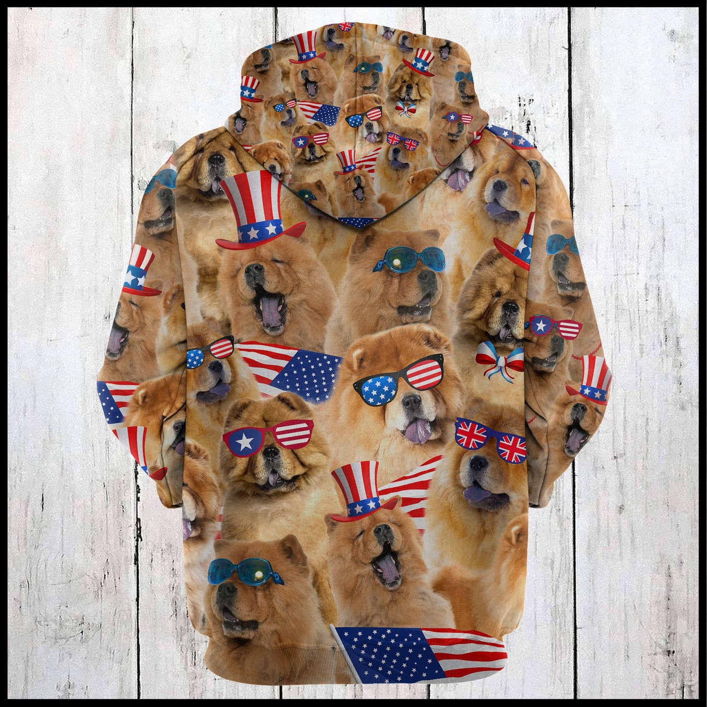 Chow Chow USA Awesome D254 - All Over Print Unisex Hoodie