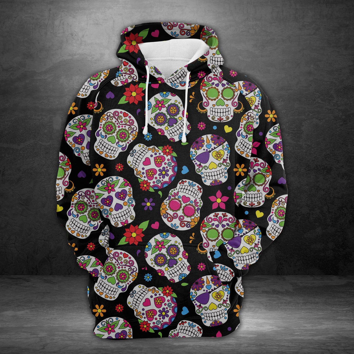 Sugar Skull H24418 - All Over Print Unisex Hoodie
