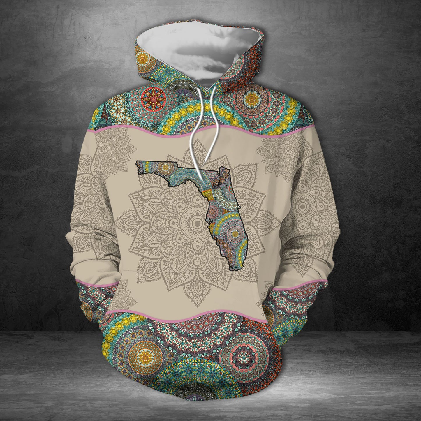 Awesome Florida Mandala H18507 - All Over Print Unisex Hoodie