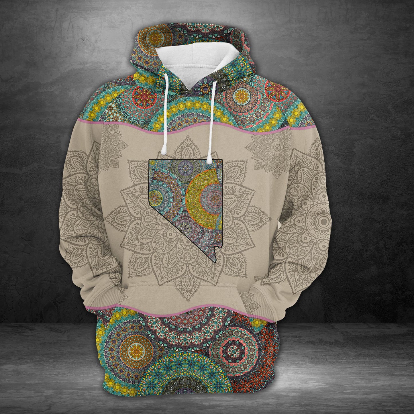 Awesome Nevada Mandala H18521 - All Over Print Unisex Hoodie