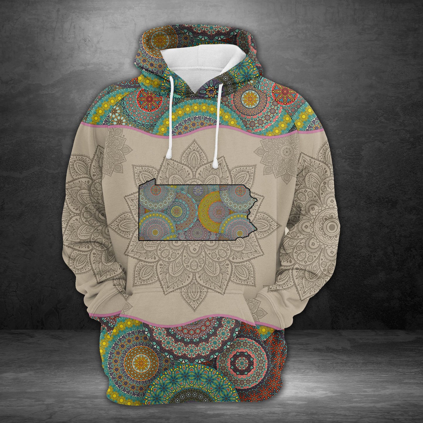 Awesome Pennsylvania Mandala H18529 - All Over Print Unisex Hoodie