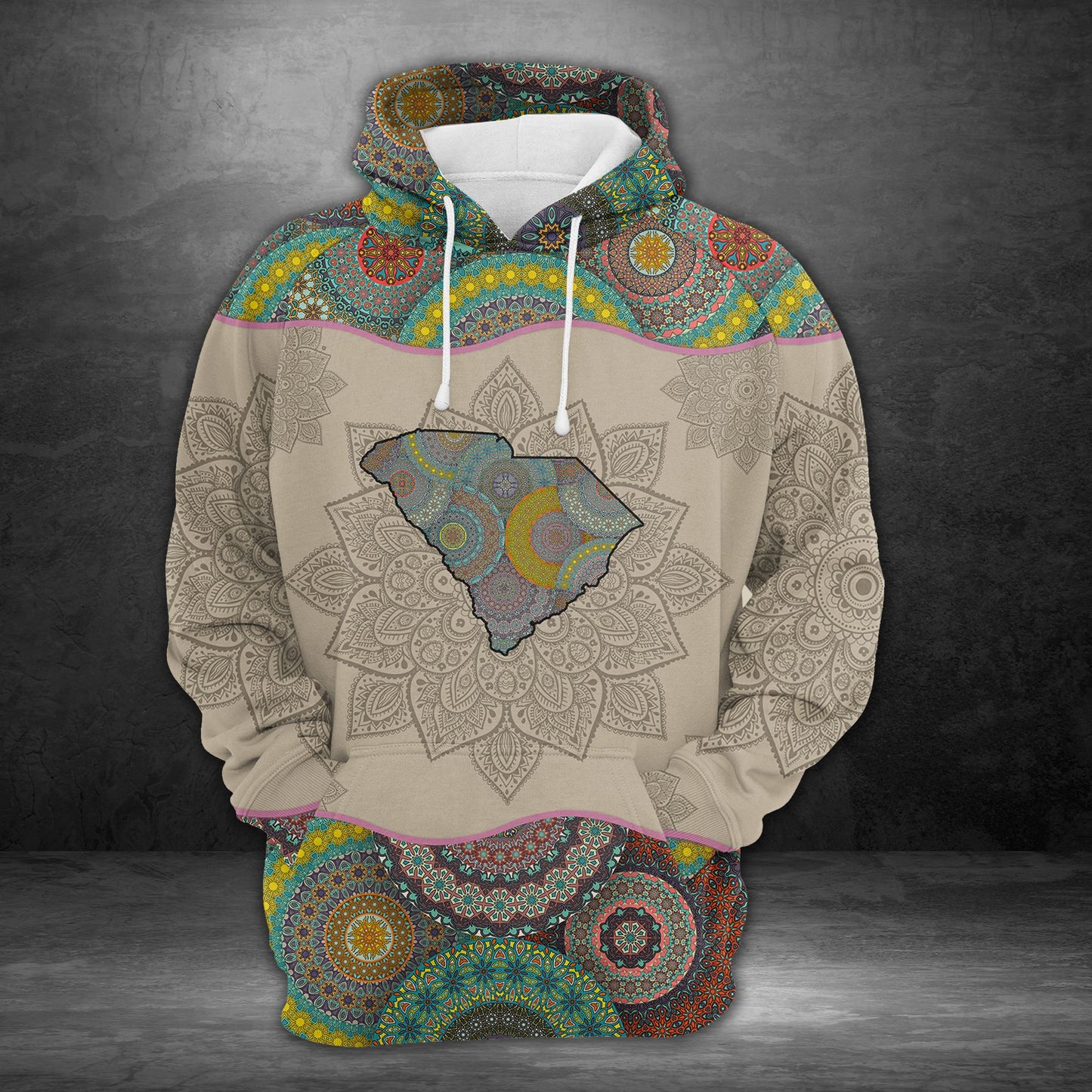 Awesome South Carolina Mandala H18530 - All Over Print Unisex Hoodie