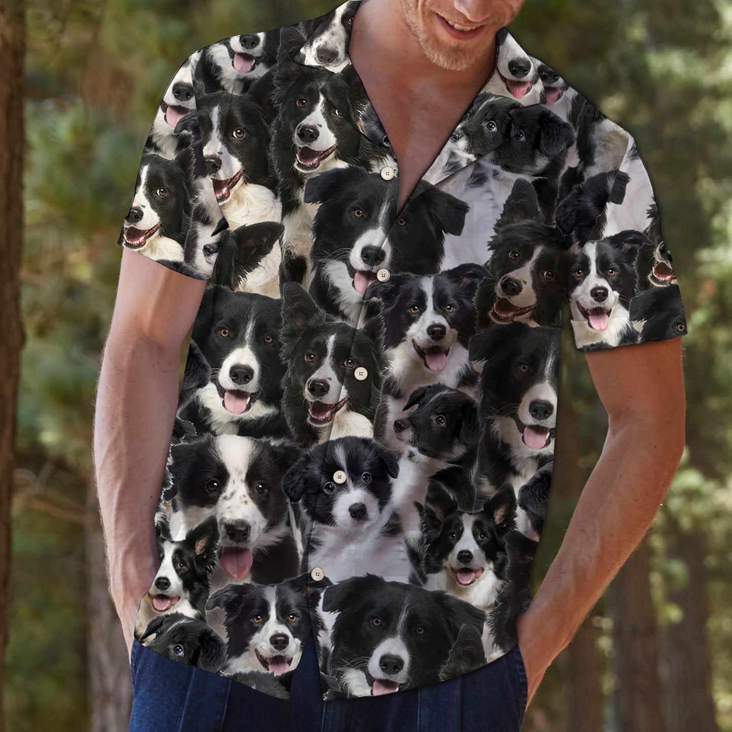 Border Collie Awesome D0107 - Hawaii Shirt