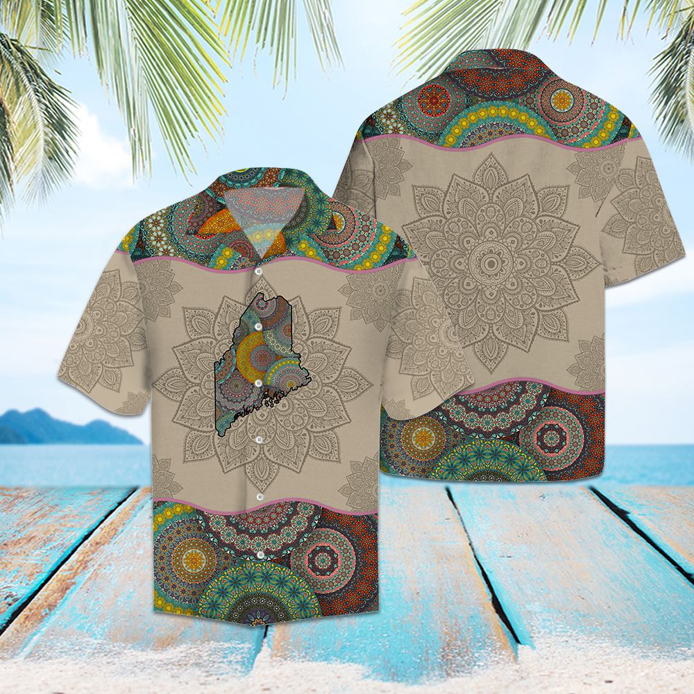 Awesome Maine Mandala H1716 - Hawaii Shirt