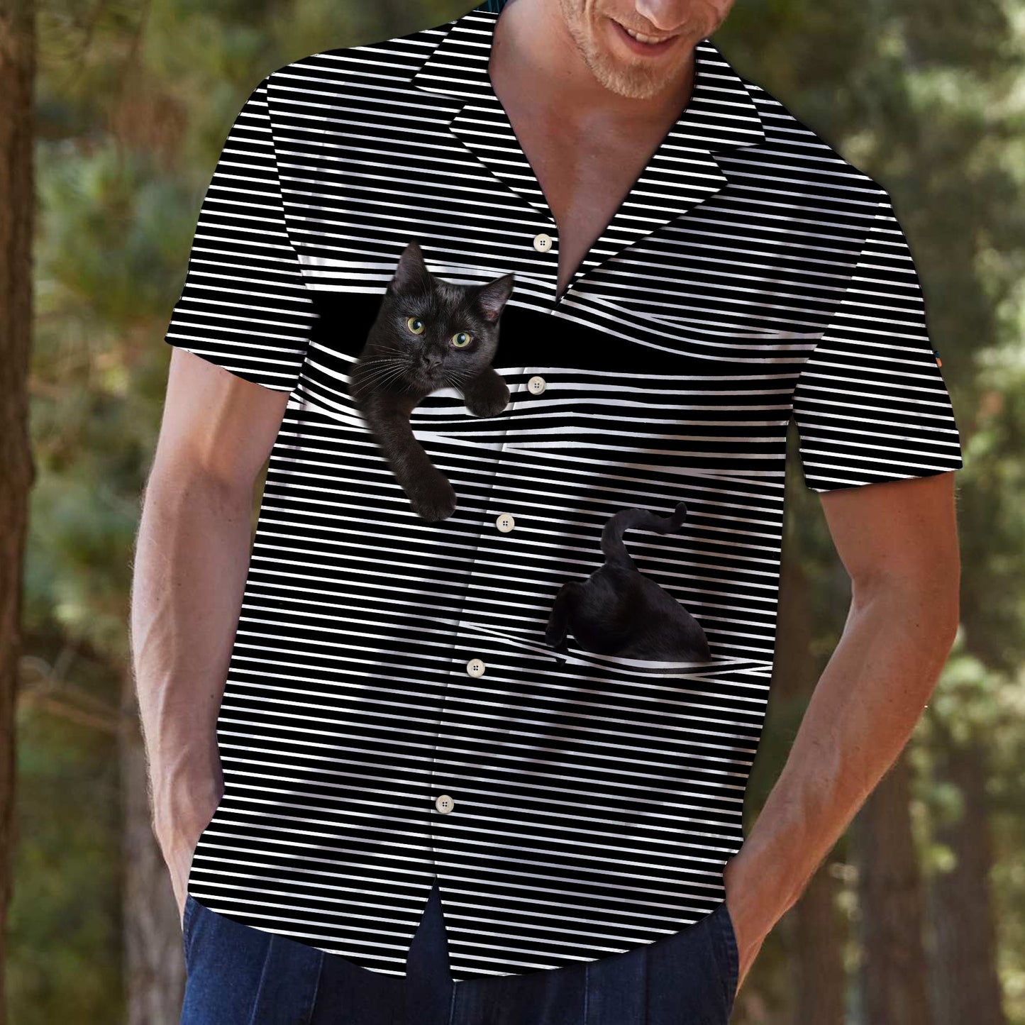 Black Cat Line T0107 - Hawaii Shirt