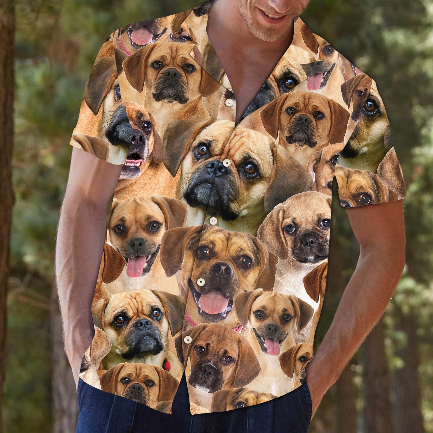 Puggle Awesome D0207 - Hawaii Shirt
