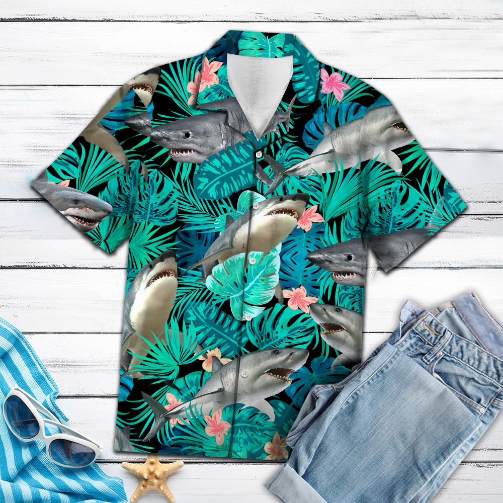 Awesome Shark Tropical G5702 - Hawaii Shirt