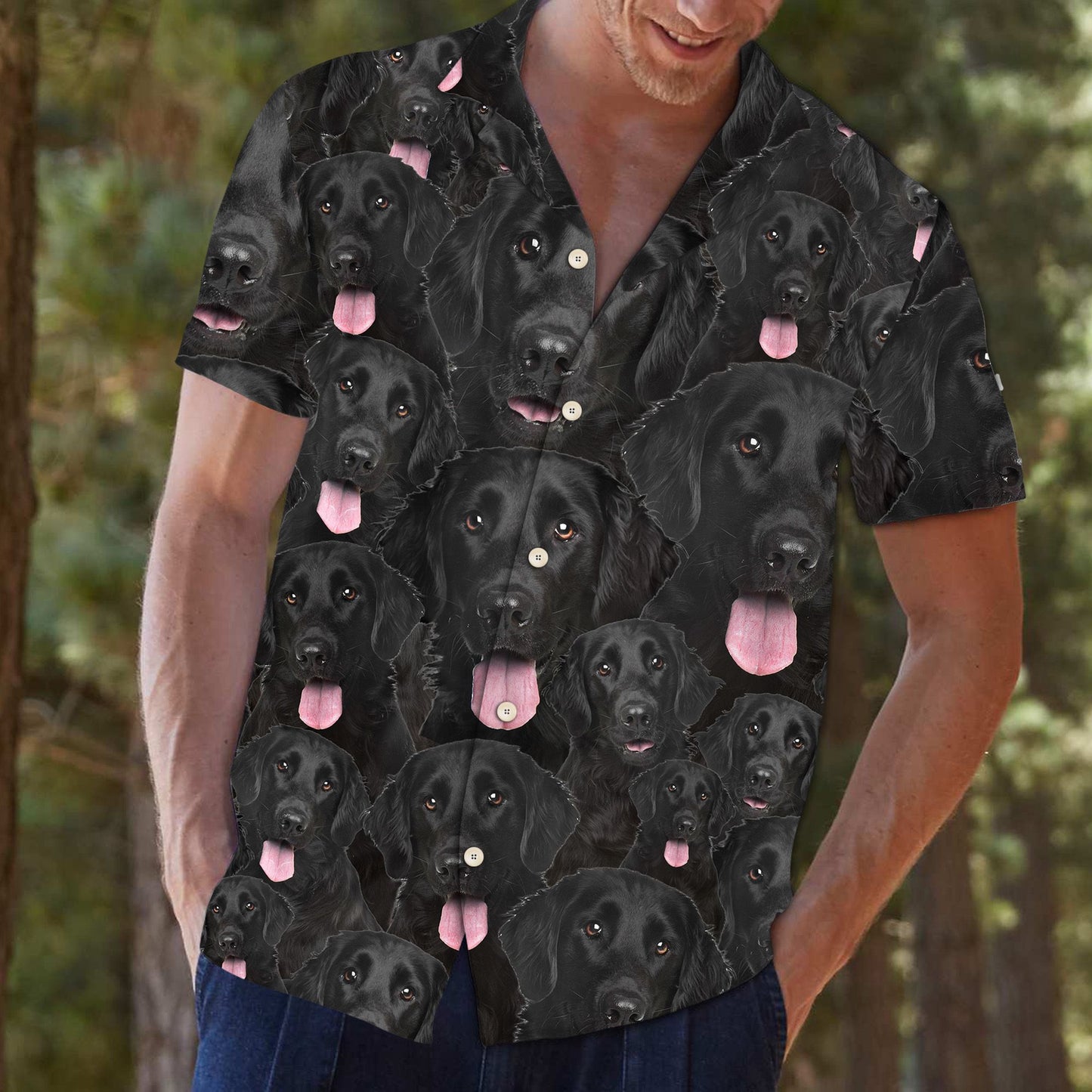 Flat-Coated Retriever Awesome D0207 - Hawaii Shirt