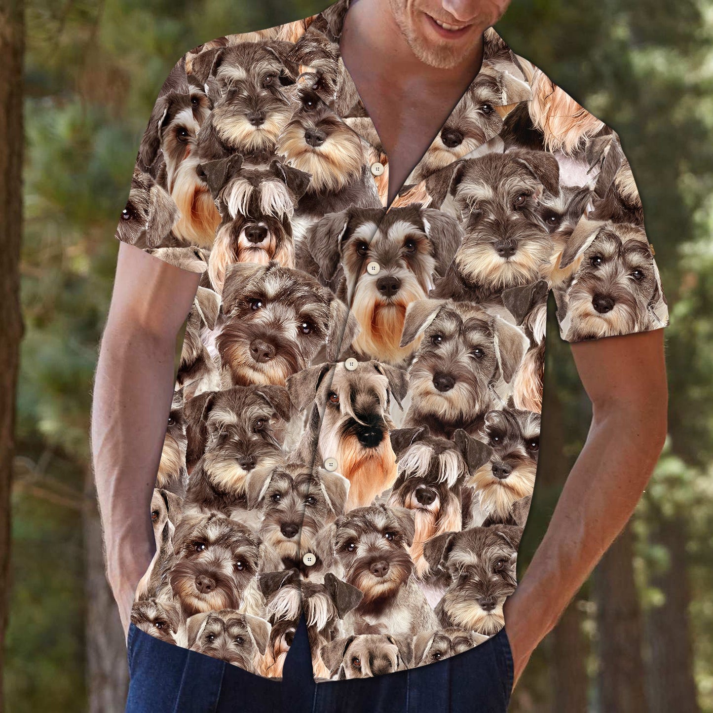 Miniature Schnauzer Awesome D0207 - Hawaii Shirt