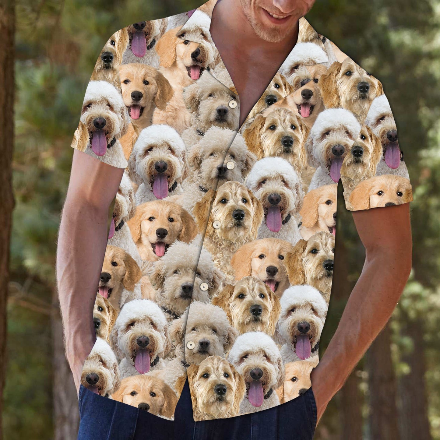 Goldendoodle Awesome D0207 - Hawaii Shirt