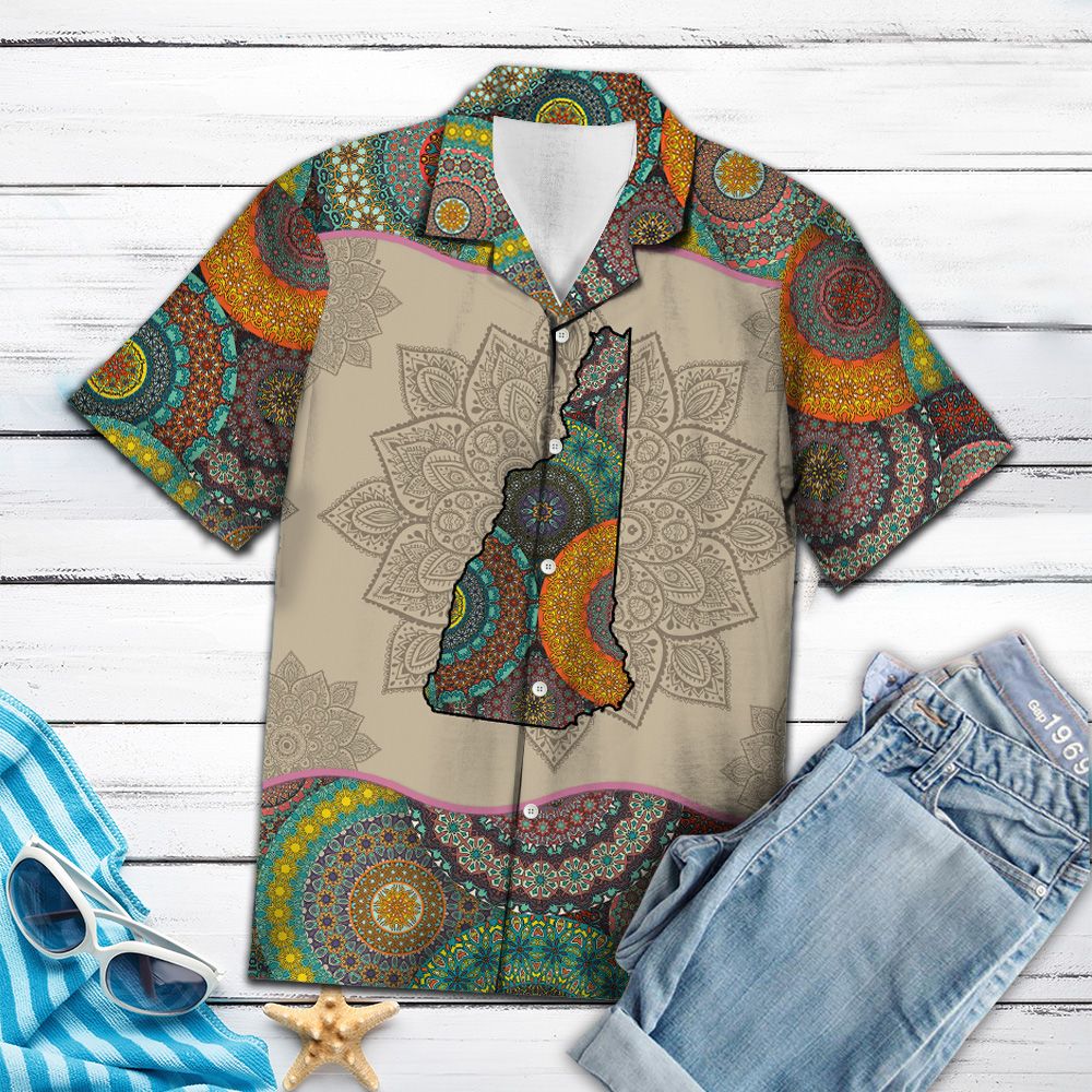 Awesome New Hampshire Mandala H27005 - Hawaii Shirt