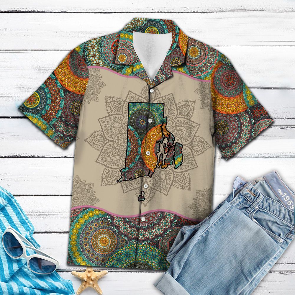 Awesome Rhode Island Mandala H27008 - Hawaii Shirt