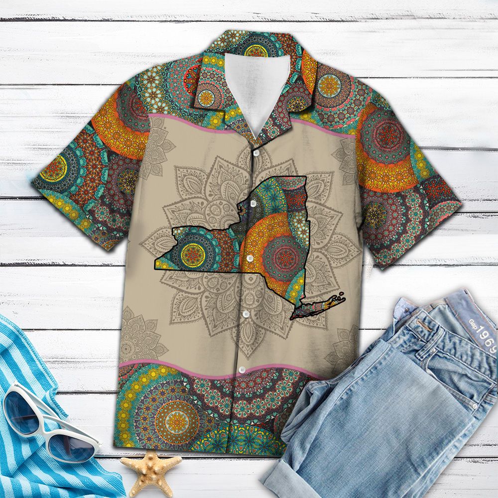 Awesome New York Mandala H27010 - Hawaii Shirt