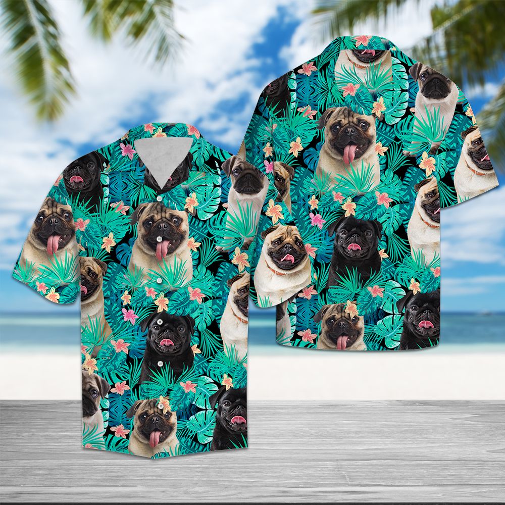 Pug Tropical T0207 - Hawaii Shirt