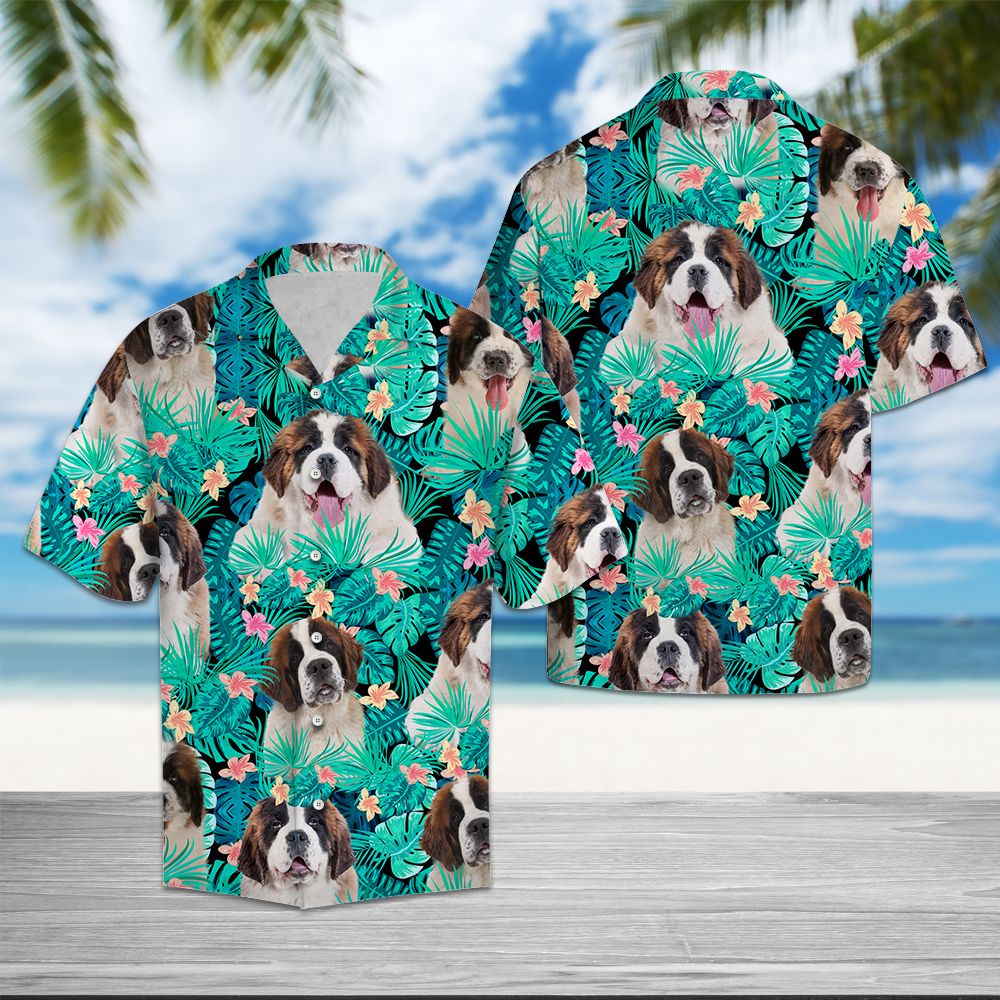 Saint Bernard Tropical T0207 - Hawaii Shirt