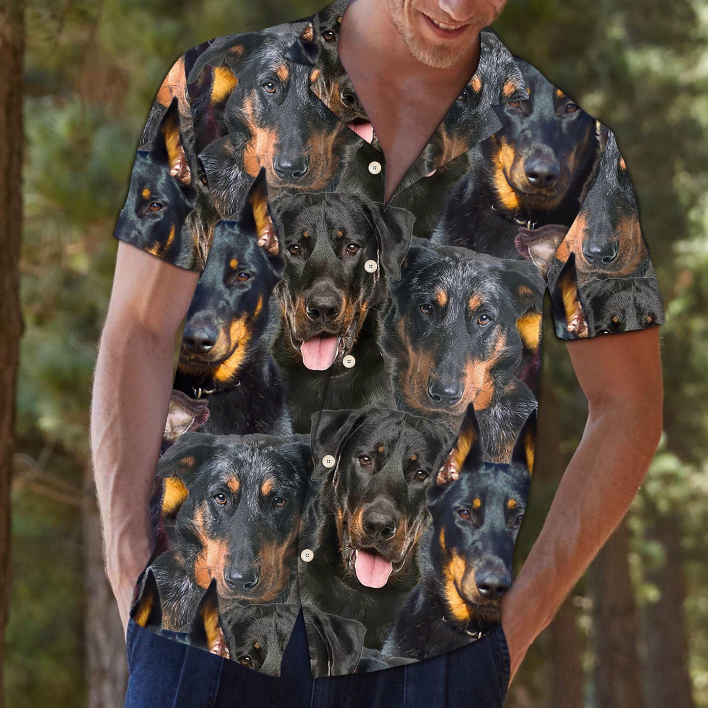 Beauceron Awesome D0307 - Hawaii Shirt
