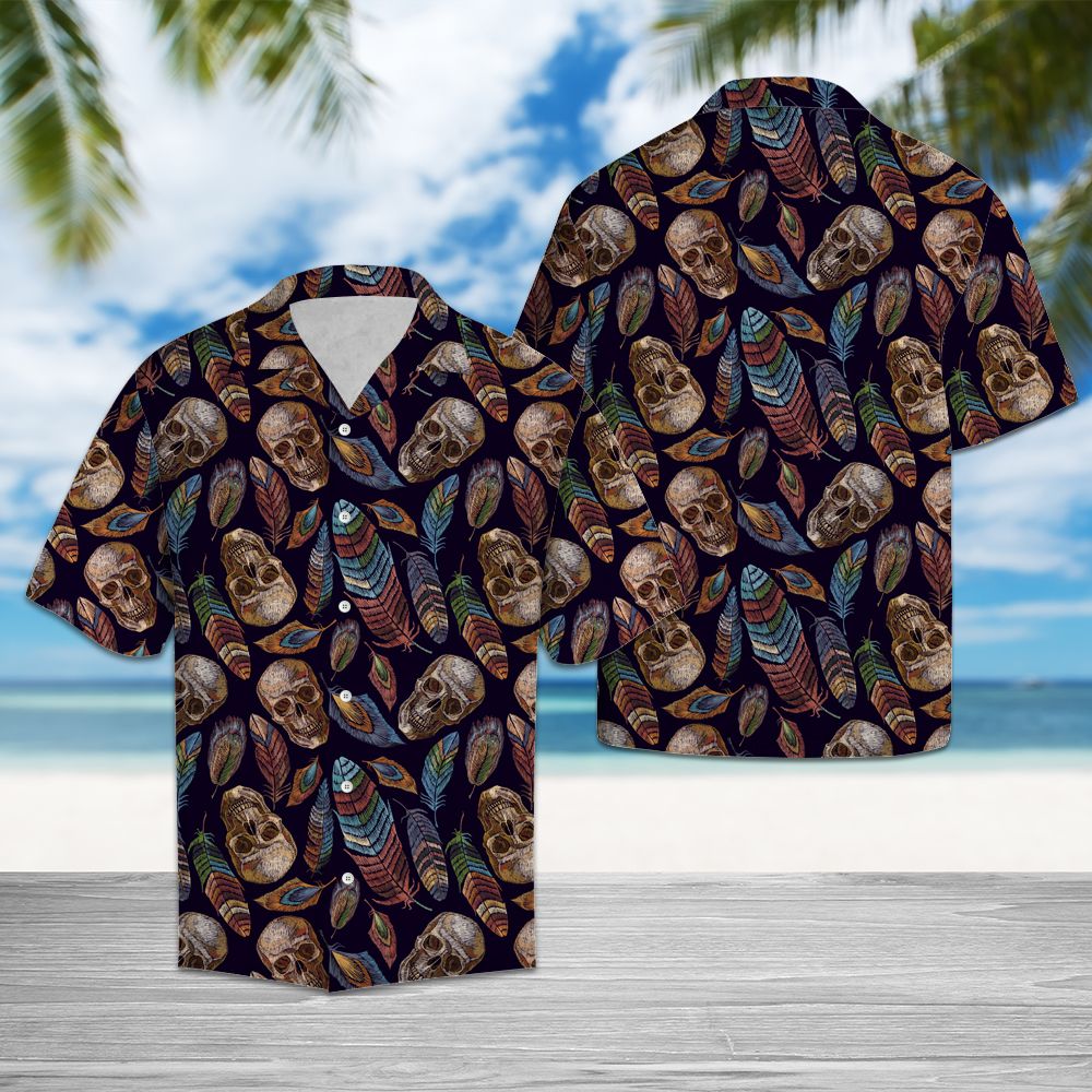 Amazing Skull H1766 - Hawaii Shirt