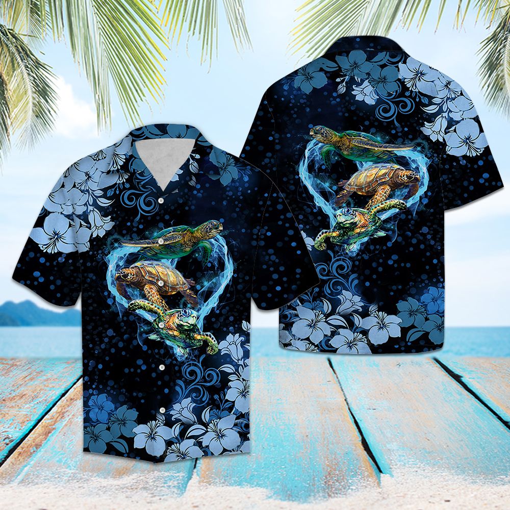 Turtle Flower G5703 - Hawaii Shirt
