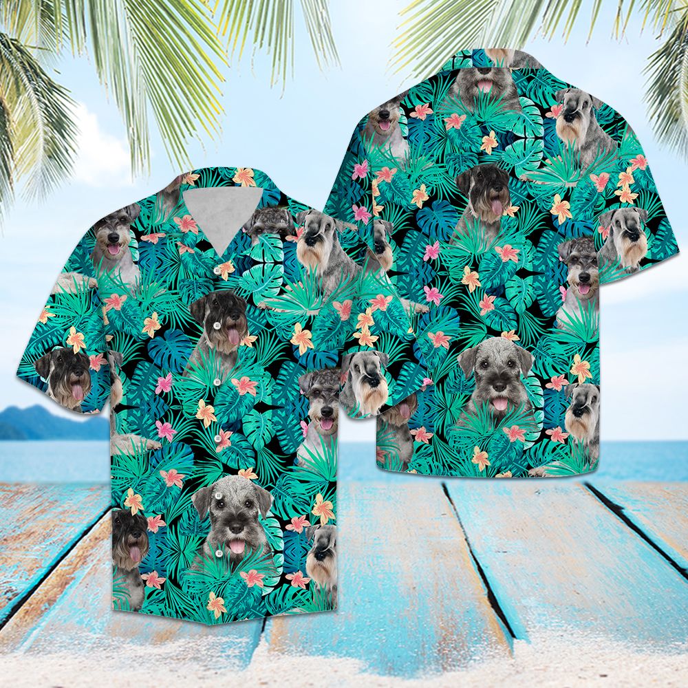 Standard Schnauzer Tropical T0307 - Hawaii Shirt