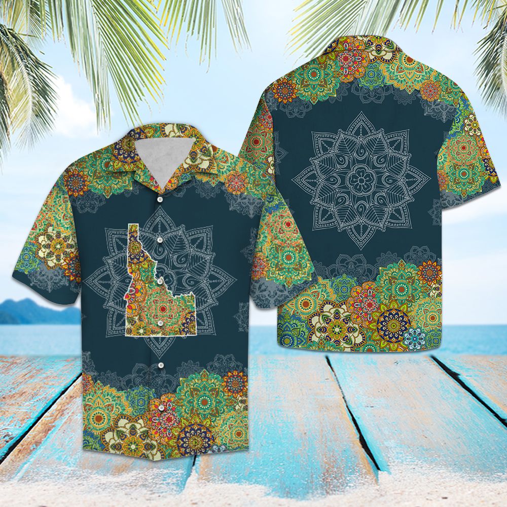 Idaho Floral Mandala G5703 - Hawaii Shirt