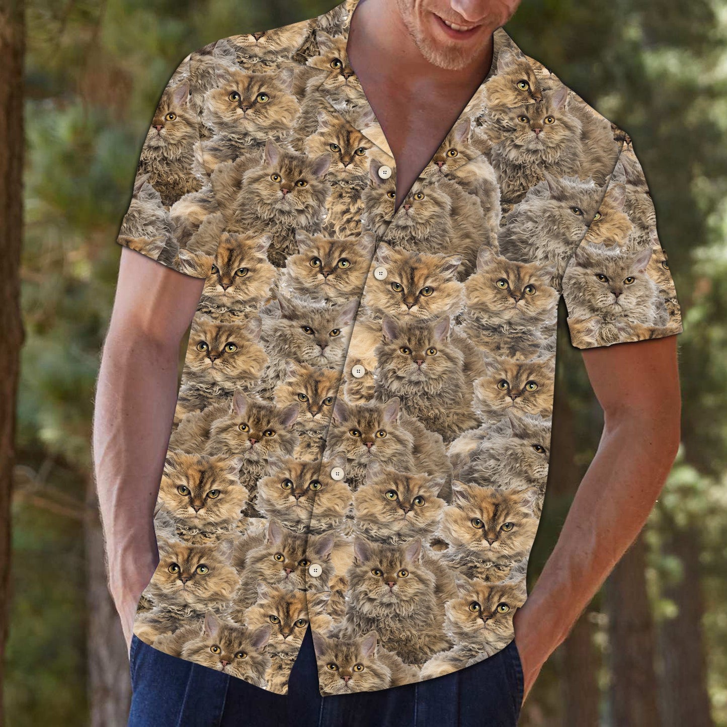 Selkirk Rex Awesome D0607 - Hawaii Shirt