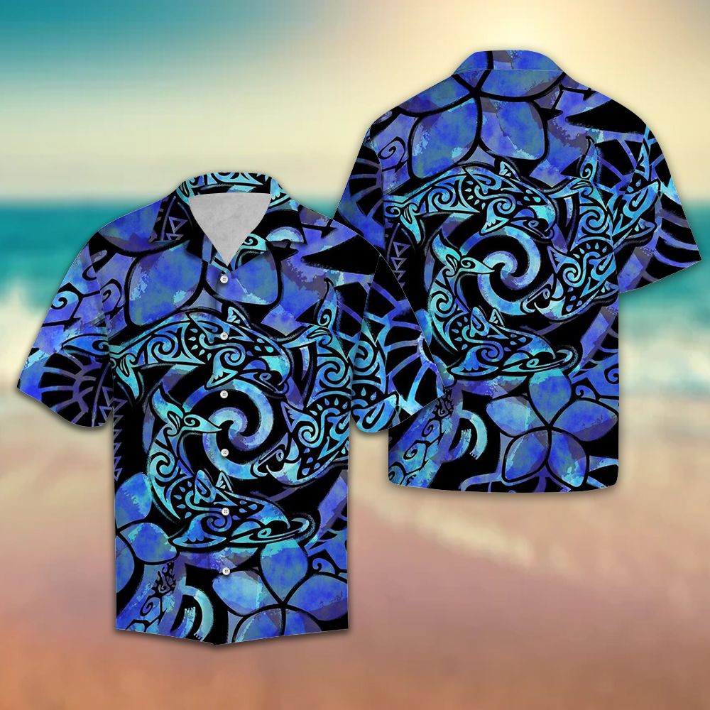 Tie Dye Tribal Dolphins G5706 - Hawaii Shirt