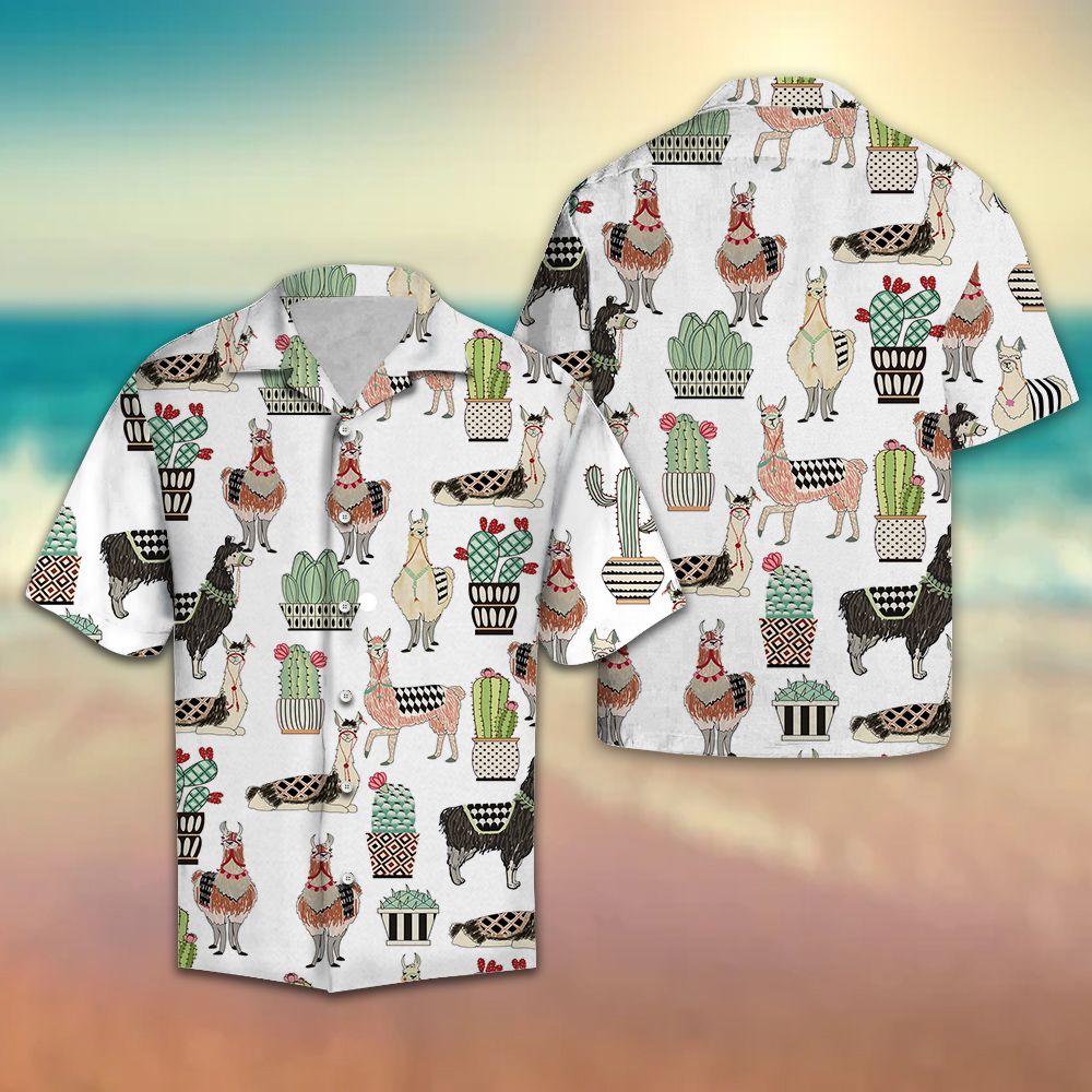 Llama Cactus G5706 - Hawaii Shirt