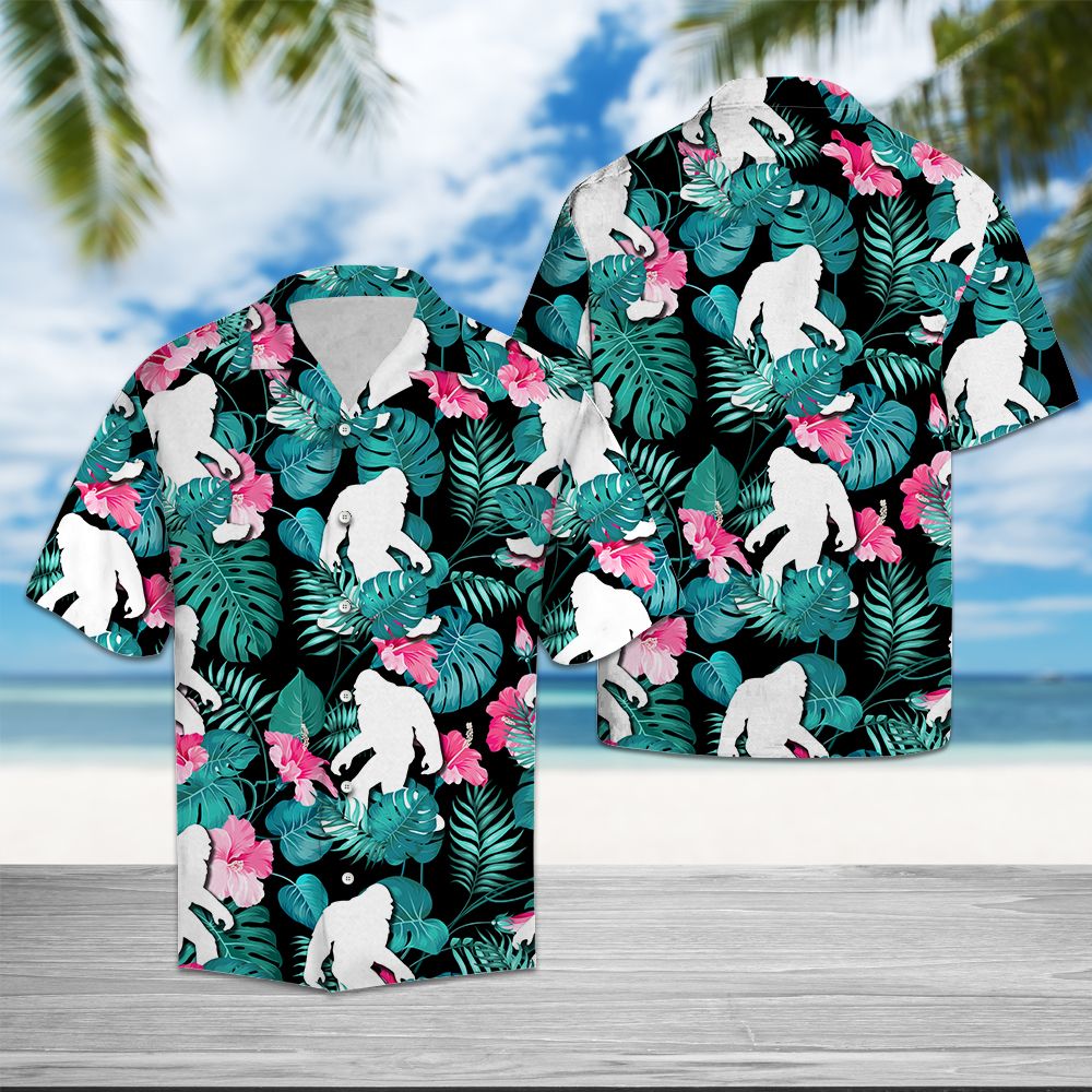 Bigfoot Jungle Palm T0607 - Hawaii Shirt