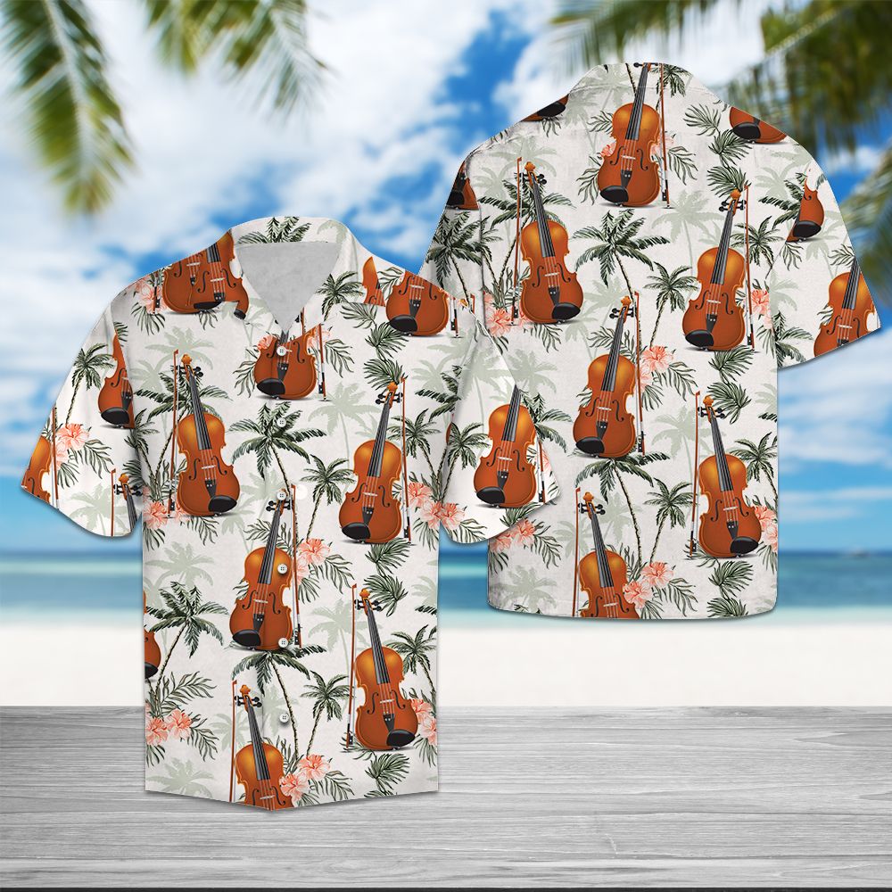 Violin Tropical Vintage T0707 - Hawaii Shirt
