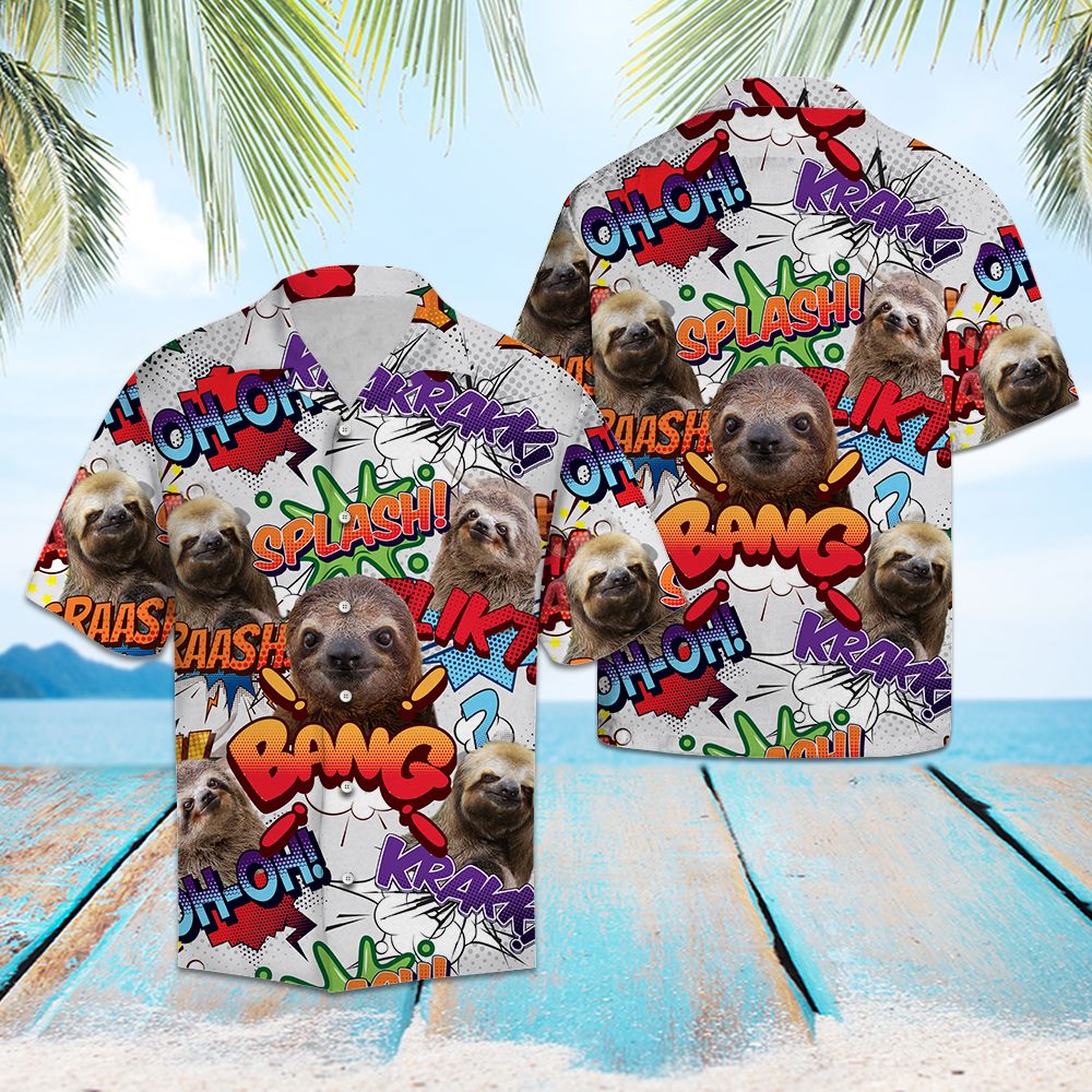 Sloth Pop Art T0707 - Hawaii Shirt