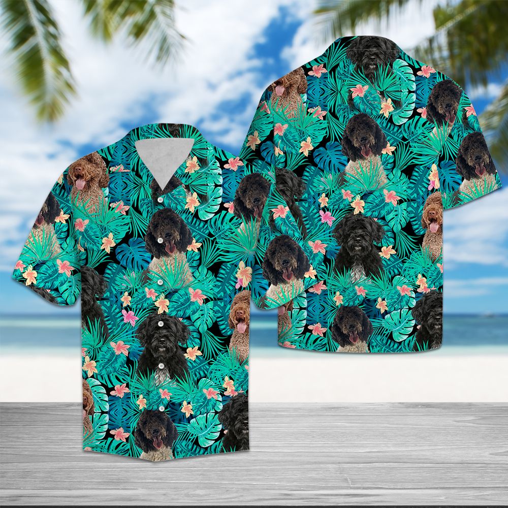 Portuguese Water Dog Tropical T0807 - Hawaii Shirt