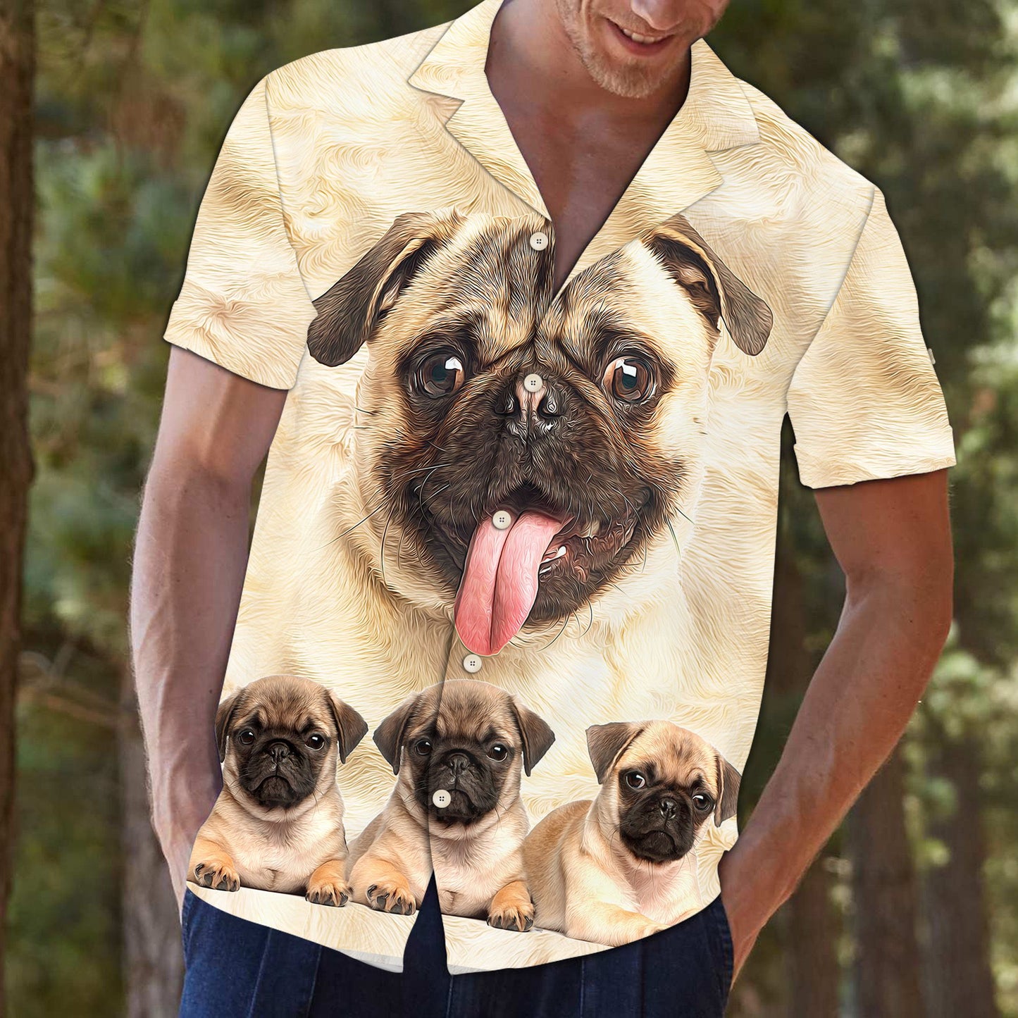 Pug Great D0807 - Hawaii Shirt