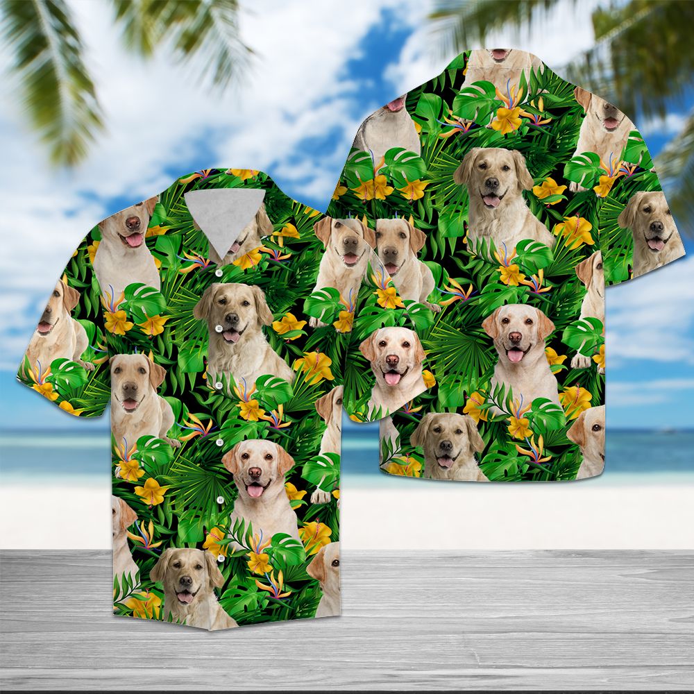 Labrador Retriever Tropical Wild Flower T0807 - Hawaii Shirt