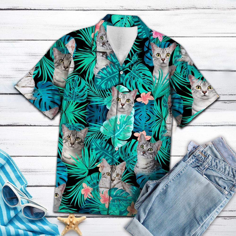 Egyptian Mau Green Tropical G5708- Hawaii Shirt