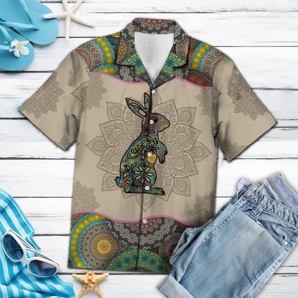 Rabbit Mandala G5708- Hawaii Shirt