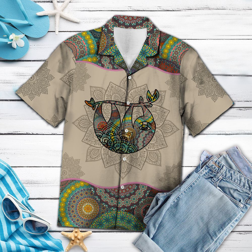 Sloth Mandala G5708- Hawaii Shirt