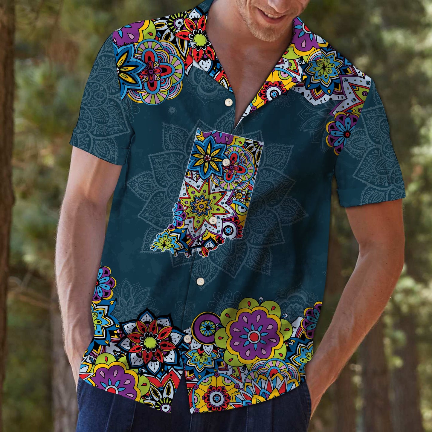 Indiana Mandala G5709- Hawaii Shirt