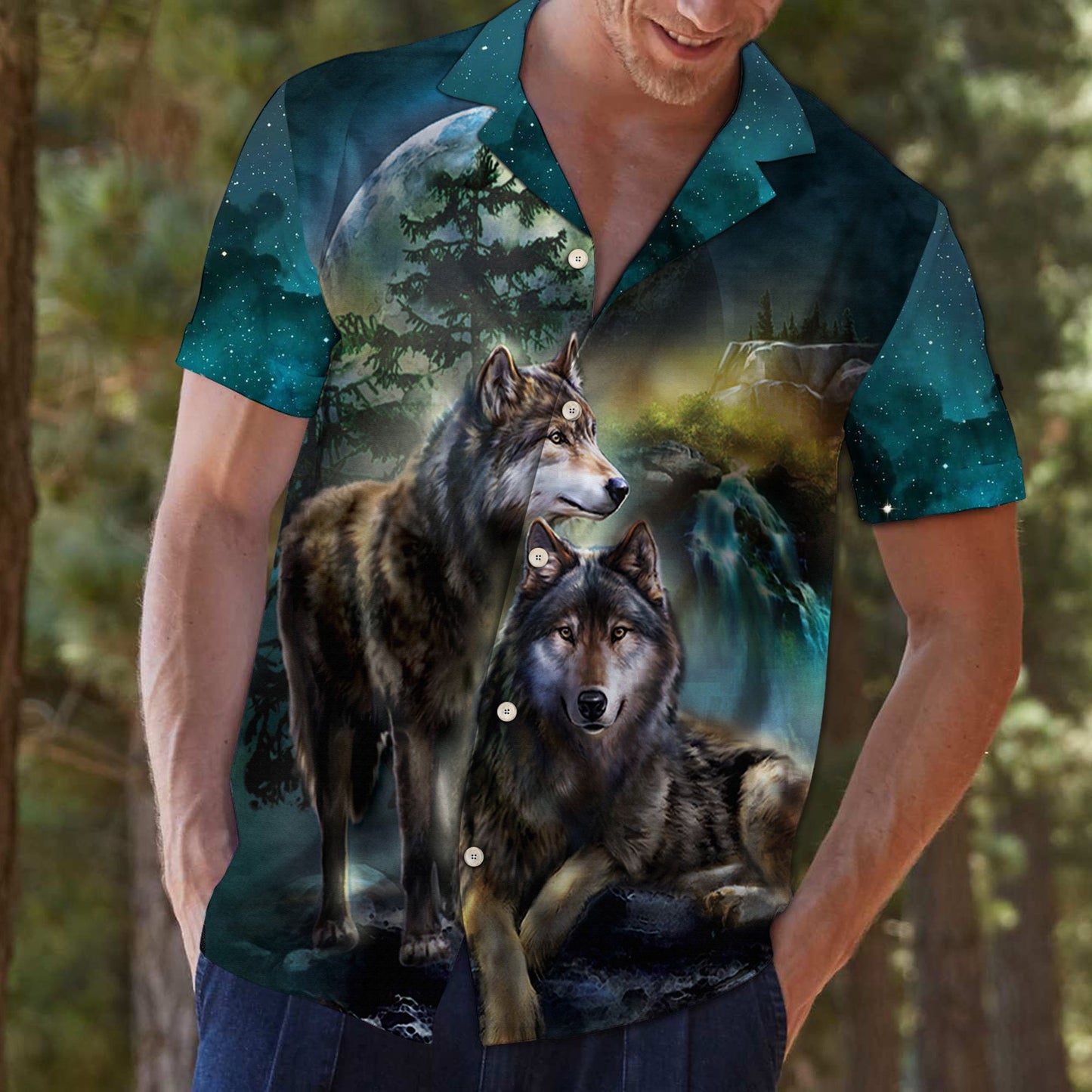 Wolf Night G5709- Hawaii Shirt