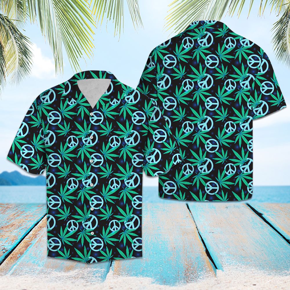 Hippie Leaves T0907 - Hawaii Shirt
