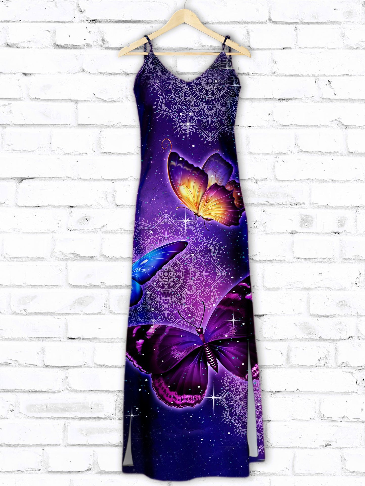 Hawaiian Butterfly Purple Light T1307 - Hawaii Dress