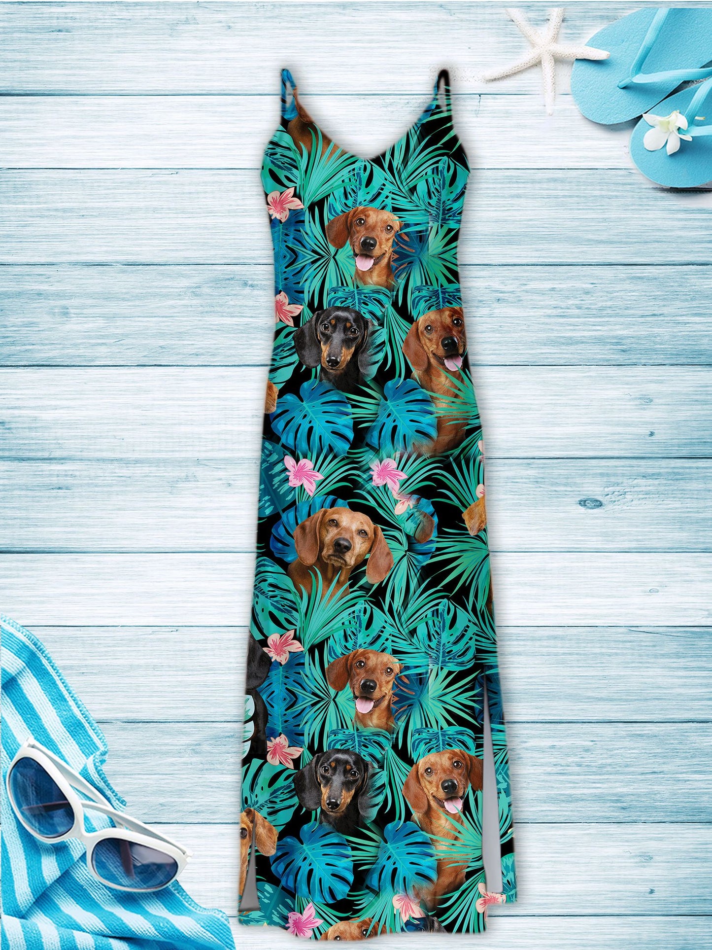 Hawaiian Dachshund Tropical T1307 - Hawaii Dress