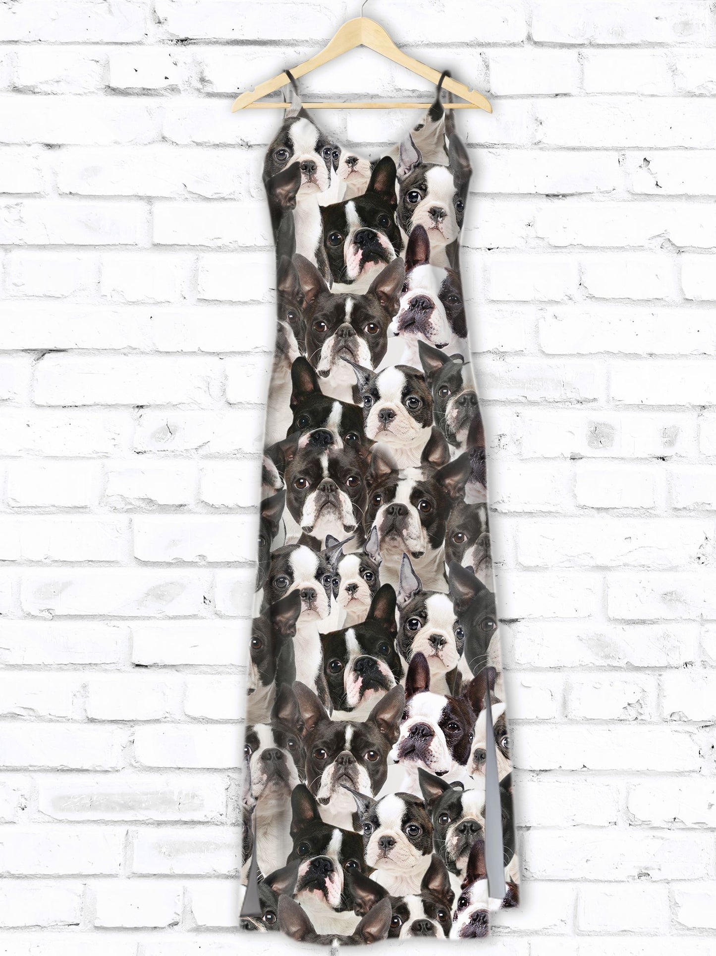 Hawaiian Boston Terrier Awesome D1407 - Hawaii Dress