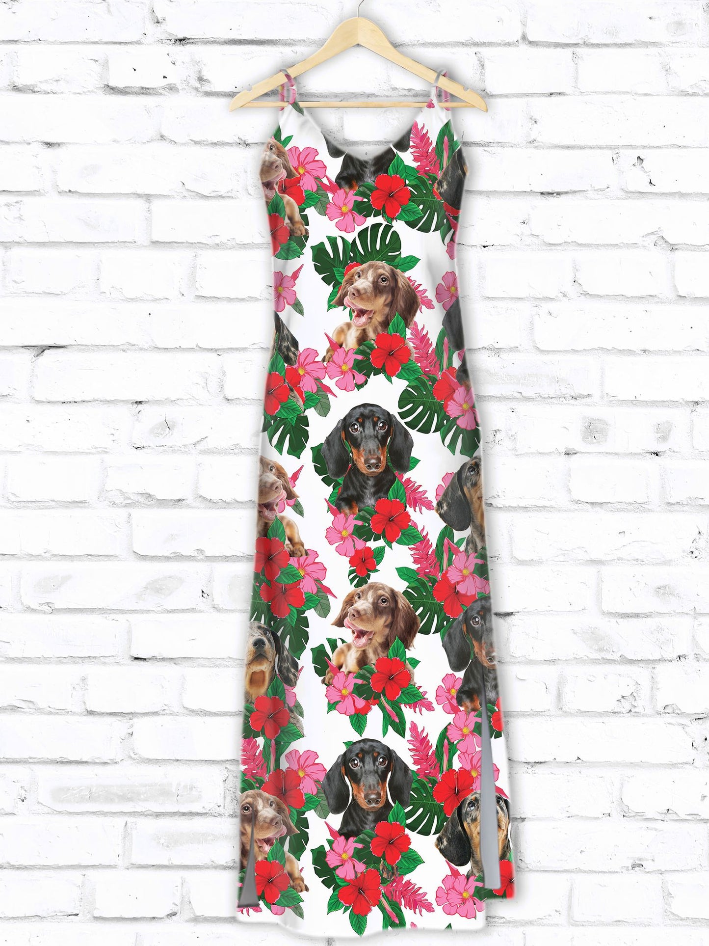 Hawaiian Dachshund Hibiscus D1407 - Hawaii Dress