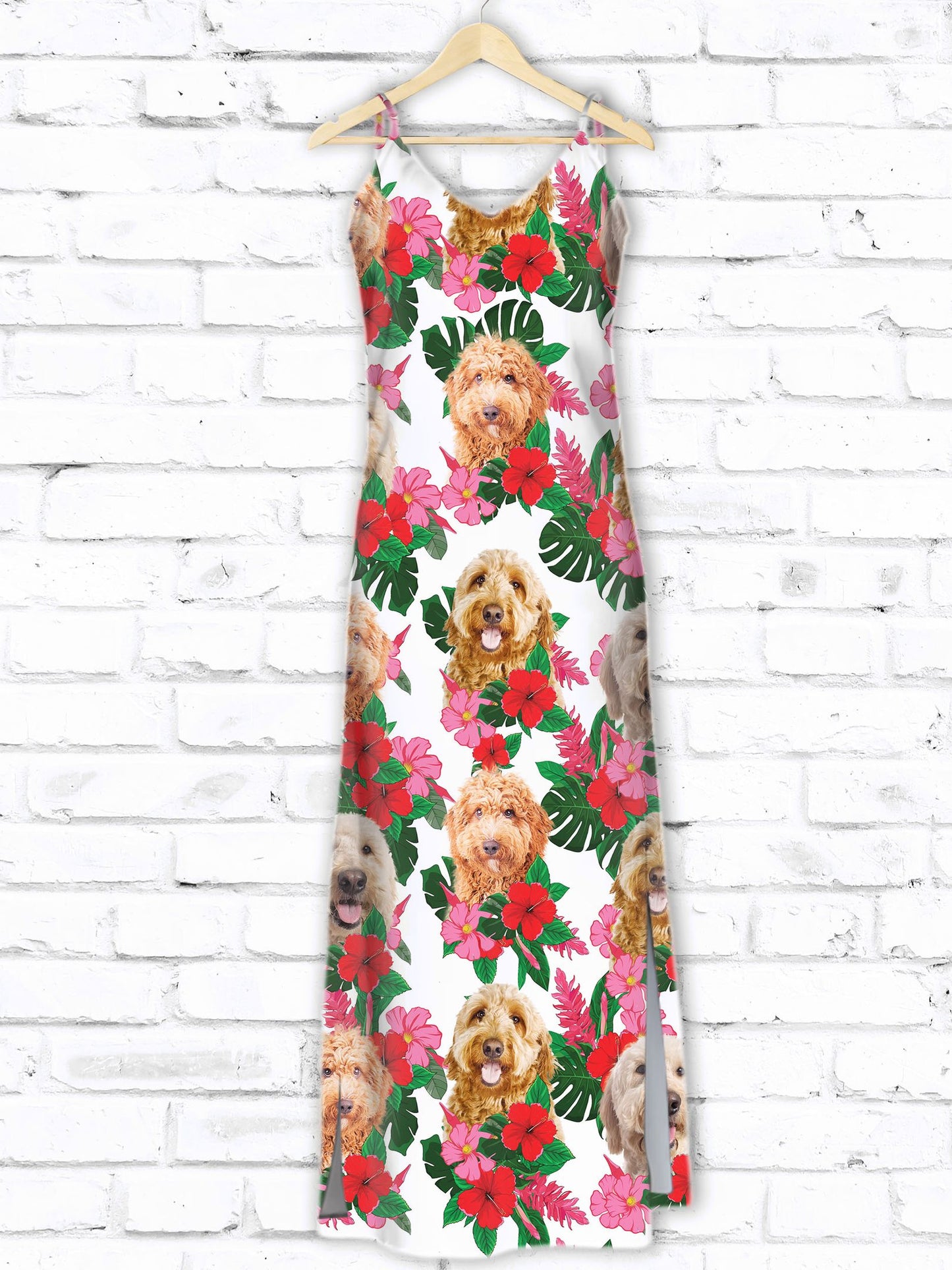 Hawaiian Goldendoodle Hibiscus D1407 - Hawaii Dress